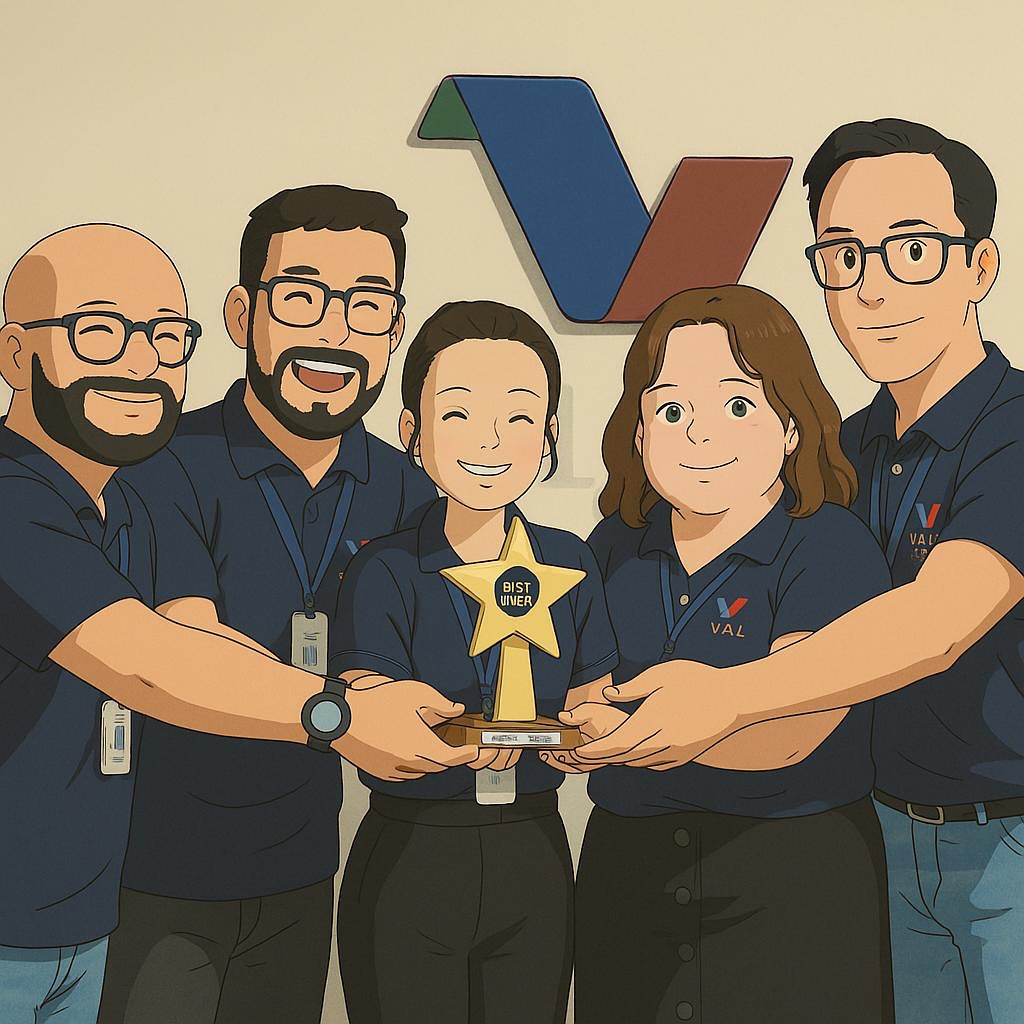 Equipe Valore no escritório de Araranguá